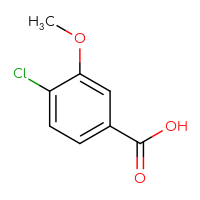 Chemical structure of 4-chloro-3-methoxybenzoic acid - CSSB00000181799