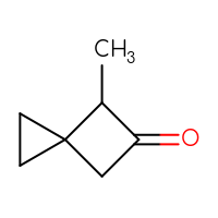 Chemical structure of 4-methylspiro[2.3]hexan-5-one - CSSB20621656487
