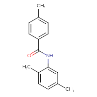 Chemical structure of N-(2,5-dimethylphenyl)-4-methylbenzamide - CSSB00027982954