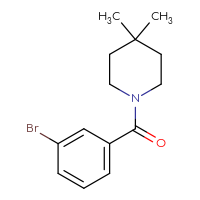 Chemical structure of 1-(3-bromobenzoyl)-4,4-dimethylpiperidine - CSSB00005700626