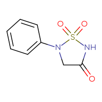 Chemical structure of 5-phenyl-1λ⁶,2,5-thiadiazolidine-1,1,3-trione - CSSB00010133204