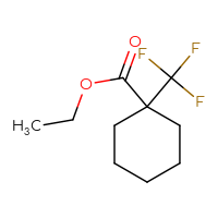 Chemical structure of ethyl 1-(trifluoromethyl)cyclohexane-1-carboxylate - CSSB00052327990