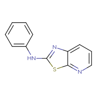Chemical structure of N-phenyl-[1,3]thiazolo[5,4-b]pyridin-2-amine - CSSB00121623954