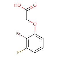 Chemical structure of 2-(2-bromo-3-fluorophenoxy)acetic acid - CSSB00022285231