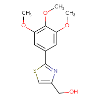 Chemical structure of [2-(3,4,5-trimethoxyphenyl)-1,3-thiazol-4-yl]methanol - CSSB03579128261