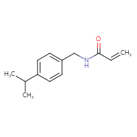 Chemical structure of N-{[4-(propan-2-yl)phenyl]methyl}prop-2-enamide - CSSB00011564887