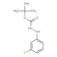 Chemical structure of N'-(3-fluorophenyl)(tert-butoxy)carbohydrazide - CSSB00035178738