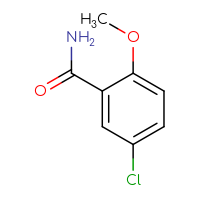 Chemical structure of 5-chloro-2-methoxybenzamide - CSSB00000162310