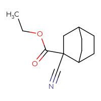 Chemical structure of ethyl 2-cyanobicyclo[2.2.2]octane-2-carboxylate - CSSB01991646081