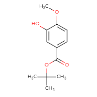 Chemical structure of tert-butyl 3-hydroxy-4-methoxybenzoate - CSSB00012634788