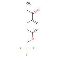 Chemical structure of 1-[4-(2,2,2-trifluoroethoxy)phenyl]propan-1-one - CSSB00011214345