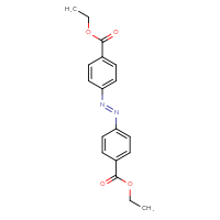Chemical structure of ethyl 4-[(1E)-2-[4-(ethoxycarbonyl)phenyl]diazen-1-yl]benzoate - CSSB00020680078