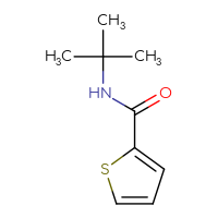 Chemical structure of N-tert-butylthiophene-2-carboxamide - CSSB00000171350