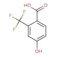 Chemical structure of 4-hydroxy-2-(trifluoromethyl)benzoic acid - CSSB00011217229