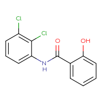 Chemical structure of N-(2,3-dichlorophenyl)-2-hydroxybenzamide - CSSB00000513445