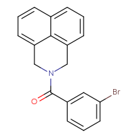 Chemical structure of 3-(3-bromobenzoyl)-3-azatricyclo[7.3.1.0⁵,¹³]trideca-1(13),5,7,9,11-pentaene - CSSB15456838180