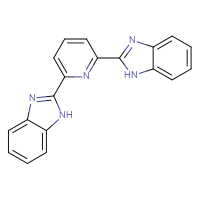 Chemical structure of 2-[6-(1H-1,3-benzodiazol-2-yl)pyridin-2-yl]-1H-1,3-benzodiazole - CSSB00015189965