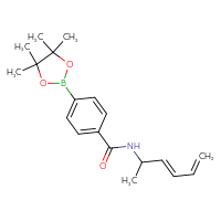 Chemical structure of N-[(3E)-hexa-3,5-dien-2-yl]-4-(4,4,5,5-tetramethyl-1,3,2-dioxaborolan-2-yl)benzamide - CSSB21331712987