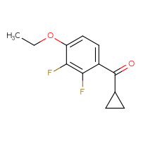 Chemical structure of cyclopropyl(4-ethoxy-2,3-difluorophenyl)methanone - CSSB20504697298
