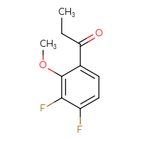 Chemical structure of 1-(3,4-difluoro-2-methoxyphenyl)propan-1-one - CSSB00137434009