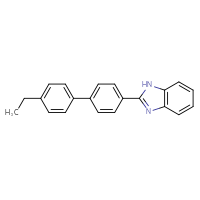 Chemical structure of 2-{4'-ethyl-[1,1'-biphenyl]-4-yl}-1H-1,3-benzodiazole - CSSB06584794996