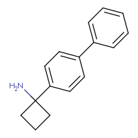 Chemical structure of 1-{[1,1'-biphenyl]-4-yl}cyclobutan-1-amine - CSSB00043428941