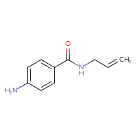 Chemical structure of 4-amino-N-(prop-2-en-1-yl)benzamide - CSSB00000742746