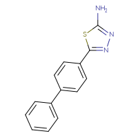 Chemical structure of 5-{[1,1'-biphenyl]-4-yl}-1,3,4-thiadiazol-2-amine - CSSB00003658293
