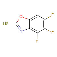 Chemical structure of 4,5,6-trifluoro-1,3-benzoxazole-2-thiol - CSSB00121167198