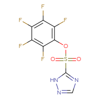 Chemical structure of 2,3,4,5,6-pentafluorophenyl 1H-1,2,4-triazole-5-sulfonate - CSSB00000733839