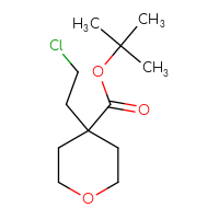 Chemical structure of tert-butyl 4-(2-chloroethyl)oxane-4-carboxylate - CSSB00159270768