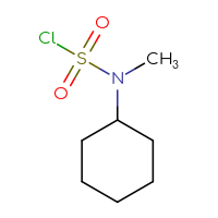 Chemical structure of N-cyclohexyl-N-methylsulfamoyl chloride - CSSB00000736691