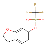 Chemical structure of 2,3-dihydro-1-benzofuran-6-yl trifluoromethanesulfonate - CSSB00153435179