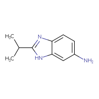 Chemical structure of 2-(propan-2-yl)-1H-1,3-benzodiazol-6-amine - CSSB00000721947