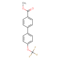 Chemical structure of methyl 4'-(trifluoromethoxy)-[1,1'-biphenyl]-4-carboxylate - CSSB01411082642
