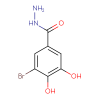 Chemical structure of 3-bromo-4,5-dihydroxybenzohydrazide - CSSB00015410156