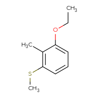 Chemical structure of 1-ethoxy-2-methyl-3-(methylsulfanyl)benzene - CSSB15011174425
