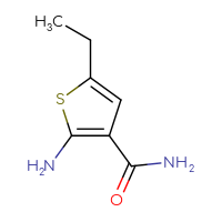 Chemical structure of 2-amino-5-ethylthiophene-3-carboxamide - CSSB00011217698
