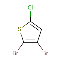 Chemical structure of 2,3-dibromo-5-chlorothiophene - CSSB00012964841