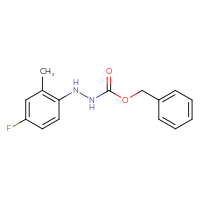 Chemical structure of N'-(4-fluoro-2-methylphenyl)(benzyloxy)carbohydrazide - CSSB21332336158
