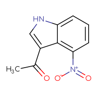 Chemical structure of 1-(4-nitro-1H-indol-3-yl)ethan-1-one - CSSB00102525164