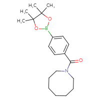 Chemical structure of 1-[4-(4,4,5,5-tetramethyl-1,3,2-dioxaborolan-2-yl)benzoyl]azocane - CSSB02533288381