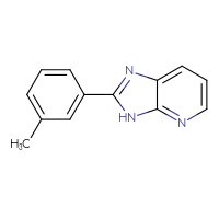 Chemical structure of 2-(3-methylphenyl)-3H-imidazo[4,5-b]pyridine - CSSB00005568724