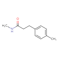 Chemical structure of N-methyl-3-(4-methylphenyl)propanamide - CSSB00000235913