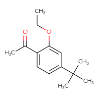 Chemical structure of 1-(4-tert-butyl-2-ethoxyphenyl)ethan-1-one - CSSB06268945556