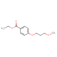 Chemical structure of ethyl 4-(3-methoxypropoxy)benzoate - CSSB00000356832