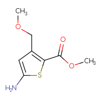 Chemical structure of methyl 5-amino-3-(methoxymethyl)thiophene-2-carboxylate - CSSB00010270017