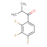 Chemical structure of 2-methyl-1-(2,3,4-trifluorophenyl)propan-1-one - CSSB00011778444