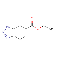 Chemical structure of ethyl 4,5,6,7-tetrahydro-1H-1,2,3-benzotriazole-6-carboxylate - CSSB00031587068