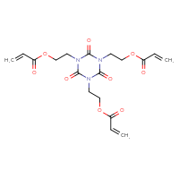 Chemical structure of 2-{2,4,6-trioxo-3,5-bis[2-(prop-2-enoyloxy)ethyl]-1,3,5-triazinan-1-yl}ethyl prop-2-enoate - CSSB00015337369